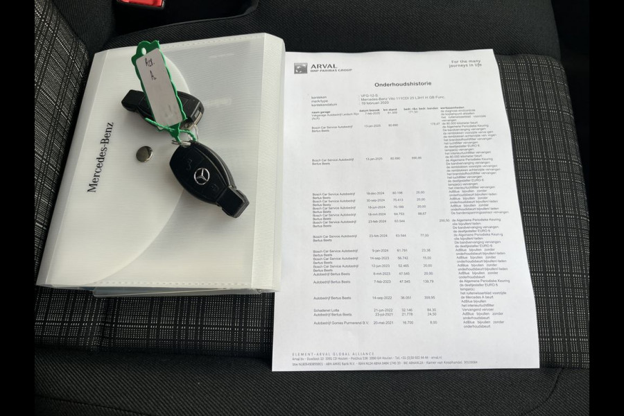 Mercedes-Benz Vito 111 CDI 115pk E6 XL Extra Lang 3p Lease €286 p/m, Airco, Camera, laadbrug,  onderhoudshistorie aanwezig