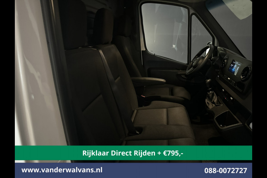 Mercedes-Benz Sprinter 317 CDI 170pk L3H2 Euro6 *Rijklaar Direct Rijden* Airco | 360 graden Camera | Navigatie | Apple Carplay | Android Auto | Cruisec Chauffeursstoel, Stoelverwarming, Parkeersensoren, Bijrijdersbank