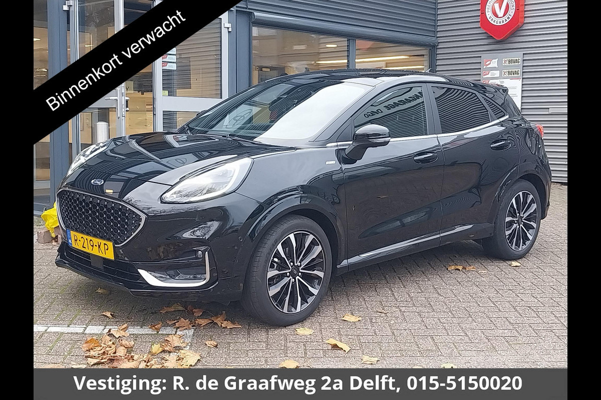 Ford Puma 1.0 EcoBoost Hybrid ST-Line Vignale Automaat | Navigatie | Leder | Glazen Dak |