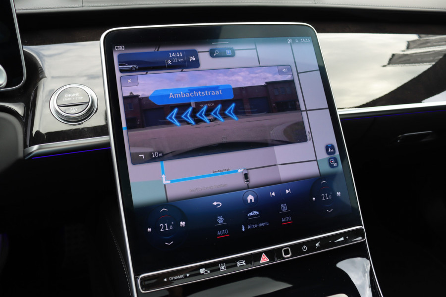 Mercedes-Benz S-Klasse 400d 4MATIC Lang AMG Line Aut9 | Airmatic | Achterasbesturing | Distronic+ | Zonweringspakket | Burmester | Stoelventilatie | Verwarmd Stuurwiel | HUD | Vlakkenverwarming |