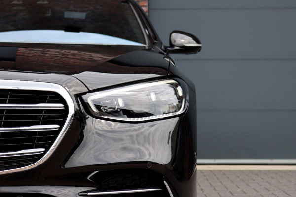 Mercedes-Benz S-Klasse 400d 4MATIC Lang AMG Line Aut9 | Airmatic | Achterasbesturing | Distronic+ | Zonweringspakket | Burmester | Stoelventilatie | Verwarmd Stuurwiel | HUD | Vlakkenverwarming |
