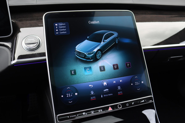 Mercedes-Benz S-Klasse 400d 4MATIC Lang AMG Line Aut9 | Airmatic | Achterasbesturing | Distronic+ | Zonweringspakket | Burmester | Stoelventilatie | Verwarmd Stuurwiel | HUD | Vlakkenverwarming |