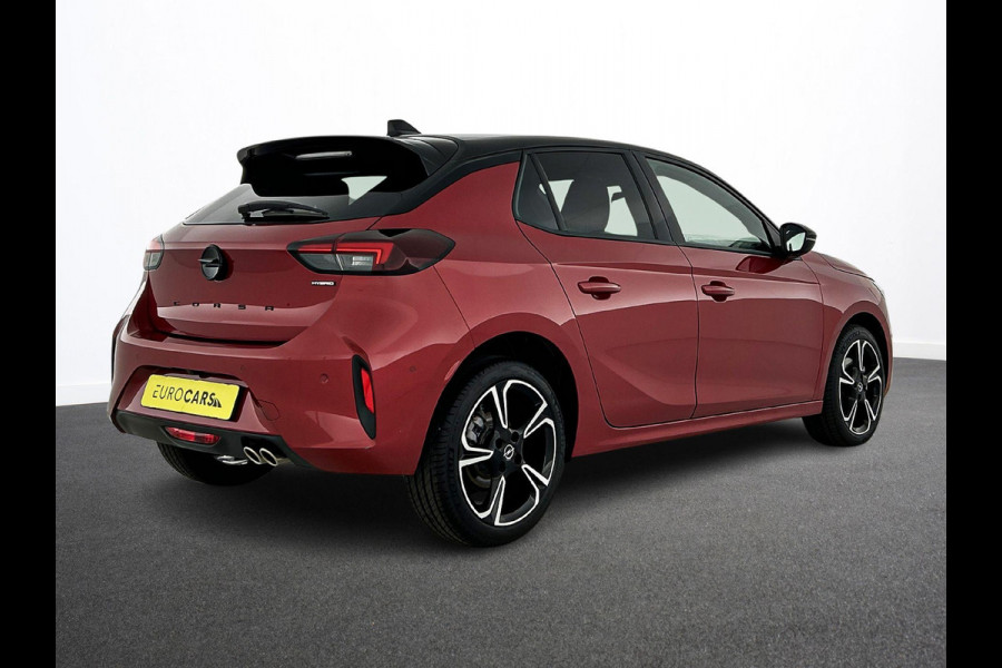 Opel Corsa 1.2 Turbo 136pk Hybrid GS Auto. | Navigatie | Apple Carplay/Android Auto | Camera | Parkeersensoren | Cruise Control | Dodehoek assistent | Stoel- en stuurverwarming | Full-LED-Matrix-koplamp | Airco | Lichtmetalen velgen