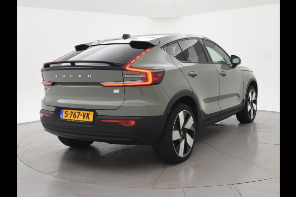 Volvo C40 RECHARGE TWIN ULTIMATE 78 kWh 408 PK SAGE GREEN + ELEK. TREKHAAK | 20 INCH | PANORAMA | PILOT ASSIST | ACC | HK