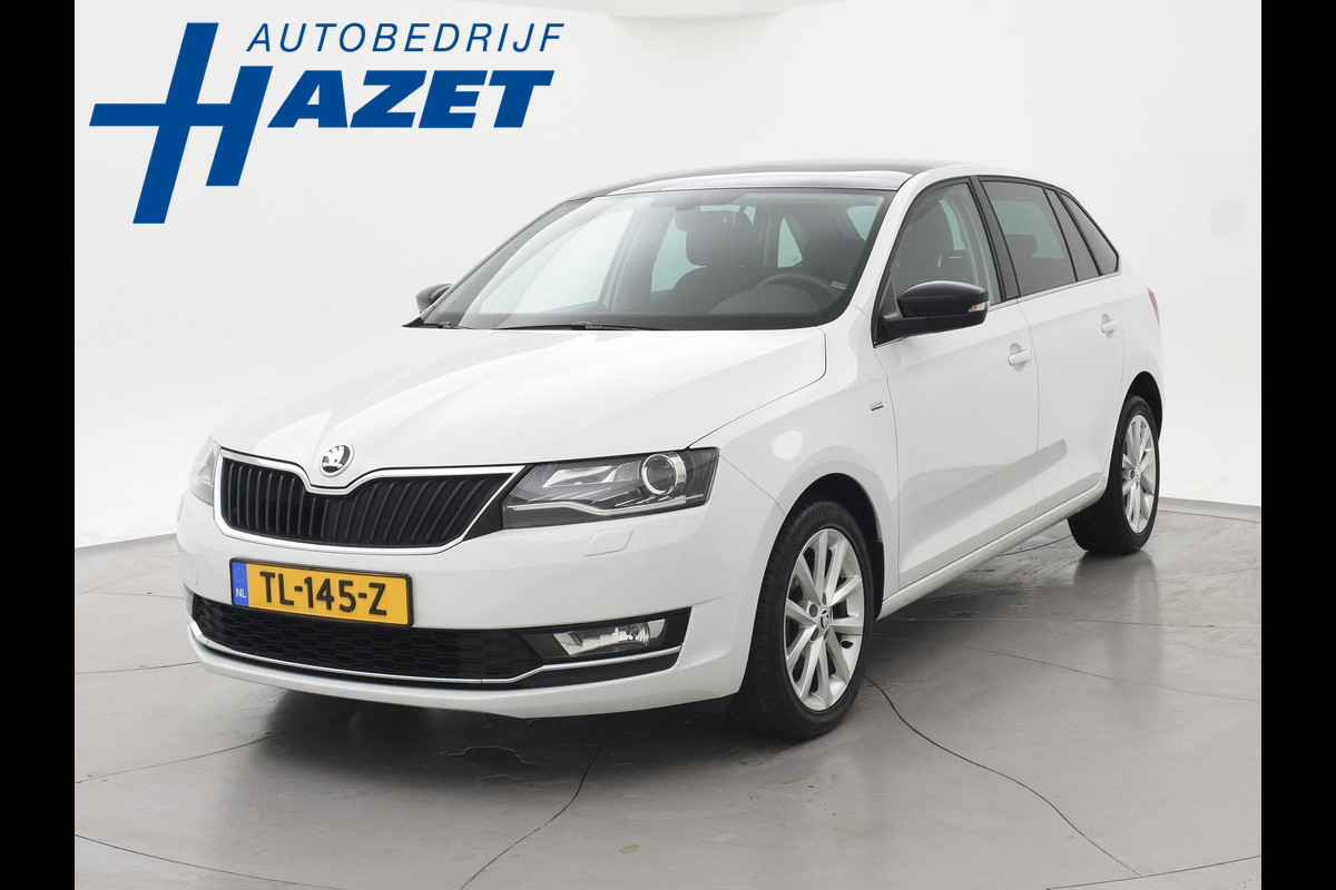 Škoda Rapid Spaceback 1.0 TSI DSG AUT CLEVER WIT PARELMOER + PANORAMADAK | STOELVERWARMING | DAB | NAVIGATIE