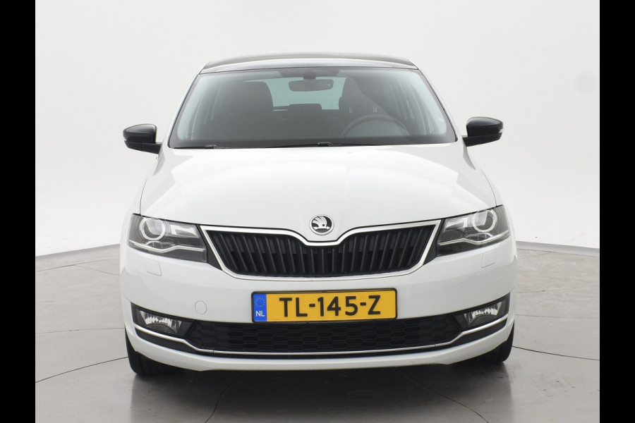 Škoda Rapid Spaceback 1.0 TSI DSG AUT CLEVER WIT PARELMOER + PANORAMADAK | STOELVERWARMING | DAB | NAVIGATIE
