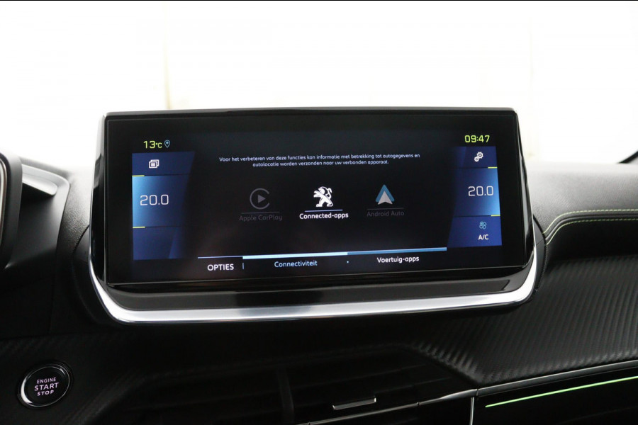 Peugeot e-208 EV GT 350 50 kWh*3FASE*PANO*CRUISE*ECC*CARPLAY*CAM