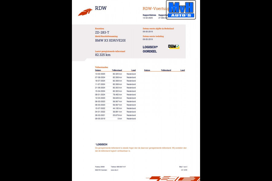 BMW X3 xDrive20i High Executive|M-Sport|HUD|LED|LEER|ORG.NL