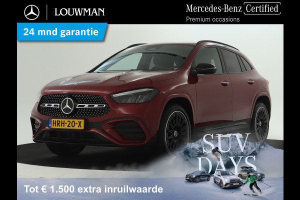 Mercedes-Benz GLA 250 e AMG Nightpakket Face Lift | Memory | Keyless Go | Stoel- en Stuurverwarming | Car Play | Sfeerverlichting | Inclusief 24 maanden Mercedes-Benz Certified garantie voor Europa.