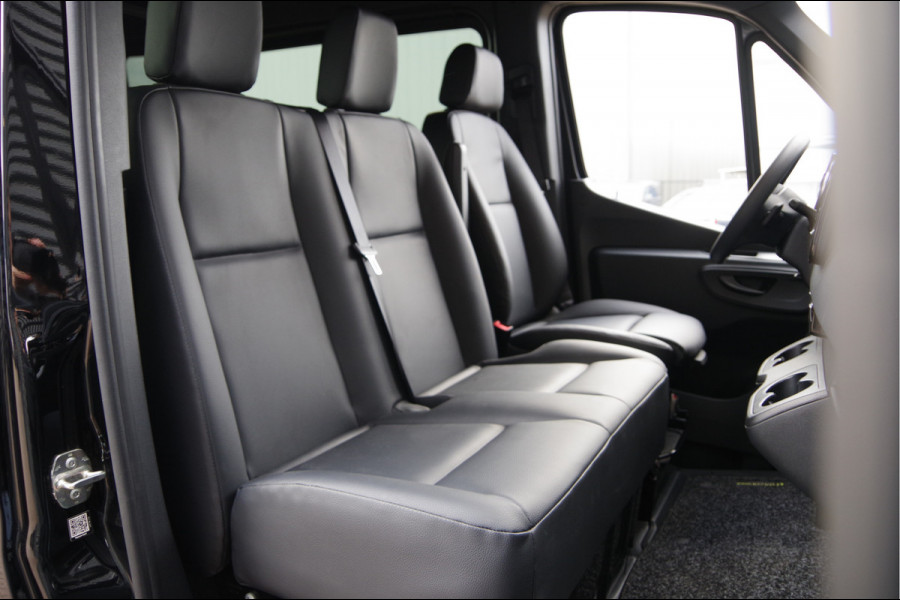 Mercedes-Benz Sprinter 319 1.9 CDI L2H2 DC-6P, AUT. LED, LEDER, MBUX 10'', CAMERA, NAVI, CRUISE, CLIMA, DUBBELE CABINE, DUBBEL CABINE