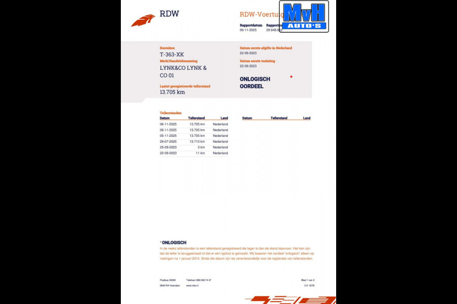 Lynk & Co 01 1.5 Plug-in Hybride|ZWARTE.HEMEL|360ºCAM|PANO|NAP