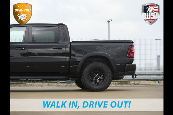 Dodge Ram | 1500 | Rebel | Night | 4x4 | Crew Cab | 3.0L Twin-turbo I6 | BPM-VRIJ  | Pano | Harman Kardon | Leder interieur Getoonde accessoires zijn verkrijgbaar tegen meerprijs