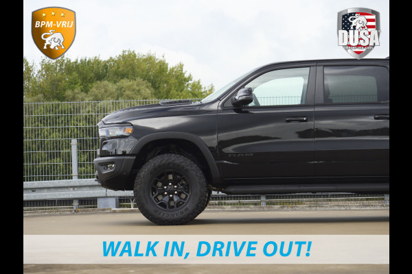 Dodge Ram | 1500 | Rebel | Night | 4x4 | Crew Cab | 3.0L Twin-turbo I6 | BPM-VRIJ  | Pano | Harman Kardon | Leder interieur Getoonde accessoires zijn verkrijgbaar tegen meerprijs