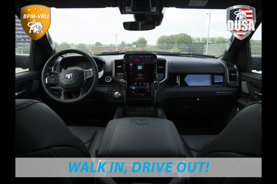 Dodge Ram | 1500 | Rebel | Night | 4x4 | Crew Cab | 3.0L Twin-turbo I6 | BPM-VRIJ  | Pano | Harman Kardon | Leder interieur Getoonde accessoires zijn verkrijgbaar tegen meerprijs