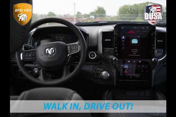 Dodge Ram | 1500 | Rebel | Night | 4x4 | Crew Cab | 3.0L Twin-turbo I6 | BPM-VRIJ  | Pano | Harman Kardon | Leder interieur Getoonde accessoires zijn verkrijgbaar tegen meerprijs