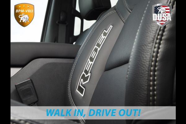 Dodge Ram | 1500 | Rebel | Night | 4x4 | Crew Cab | 3.0L Twin-turbo I6 | BPM-VRIJ  | Pano | Harman Kardon | Leder interieur Getoonde accessoires zijn verkrijgbaar tegen meerprijs