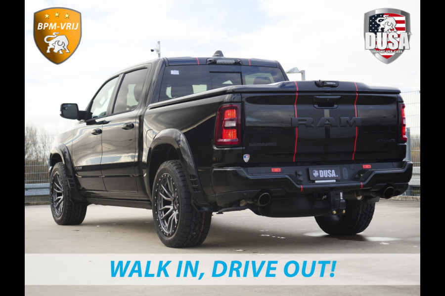 Dodge Ram | 1500 | Laramie | Premium Night | 3.0L I6 Hurricane | 4X4 | BPM-VRIJ | BPM-VRIJ | Niveau regeling | Passenger Display | Getoonde accessoires zijn verkrijgbaar tegen meerprijs