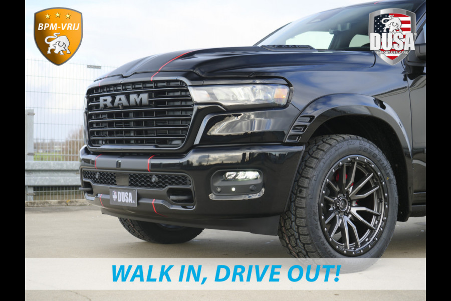 Dodge Ram | 1500 | Laramie | Premium Night | 3.0L I6 Hurricane | 4X4 | BPM-VRIJ | BPM-VRIJ | Niveau regeling | Passenger Display | Getoonde accessoires zijn verkrijgbaar tegen meerprijs