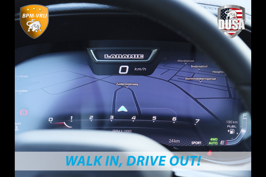 Dodge Ram | 1500 | Laramie | Premium Night | 3.0L I6 Hurricane | 4X4 | BPM-VRIJ | BPM-VRIJ | Niveau regeling | Passenger Display | Getoonde accessoires zijn verkrijgbaar tegen meerprijs