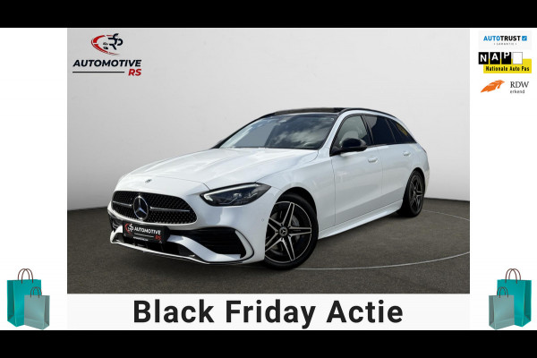 Mercedes-Benz C-Klasse Estate 180 AMG Line|Pano Trekhaak Cruise Camera Stoelverw. Sfeerverlichting Dodehoek Carplay& Android auto