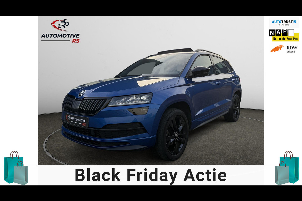 Škoda Karoq 1.5 TSI ACT Sportline Business|Pano Trekhaak Dealer OH Sportstoelen App Connect ACC Canton Elektrische kofferklep Nap