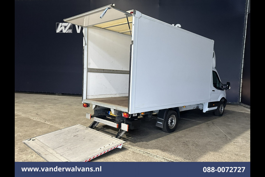 Ford Transit 2.0 TDCI 130pk Bakwagen 221cm hoog Laadklep Euro6 Airco | 3-Zits | Camera | 1020kg laadvermogen Verwarmde voorruit, Bijrijdersbank