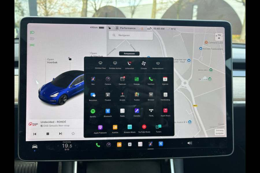 Tesla Model 3 Long Range AWD 75 kWh AFNEEMBARE TREKHAAK | 750KG TREKGEWICHT | ORIGNEEL NL AUTO | RIJKLAAR MET 12 MND BOVAG GARANTIE |
