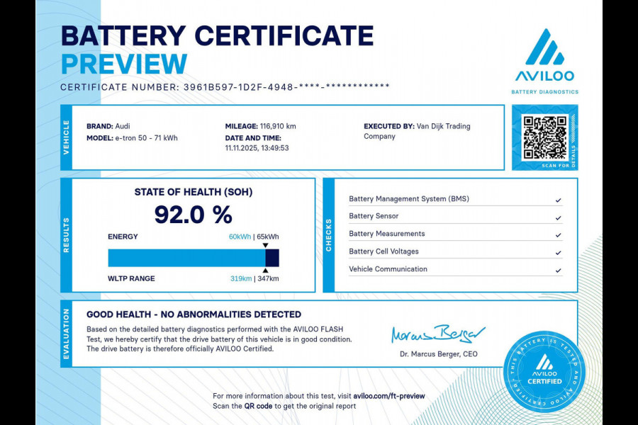Audi e-tron E-TRON 50 QUATTRO LAUNCHE EDITION PLUS 92% SOH PANORAMA LEDER NAP BTW