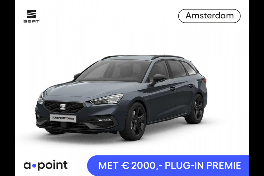 Seat Leon Sportstourer 1.5 TSI e-Hybrid FR Business | Black Pack | Safe & Driving Pack | Technology Pack | Trekhaak zwenkbaar (elektr. ontgrendeling) |  C2K - Velgen 'Black Pack', 18 inch