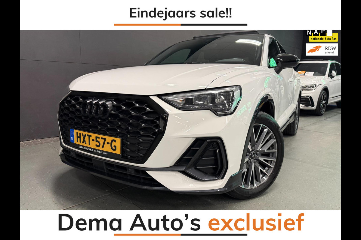 Audi Q3 Sportback 45 TFSI e 2X S-LINE BLACKLINE PANO/NAVI/DAB/LED/ECC/PDC/CRUISE///