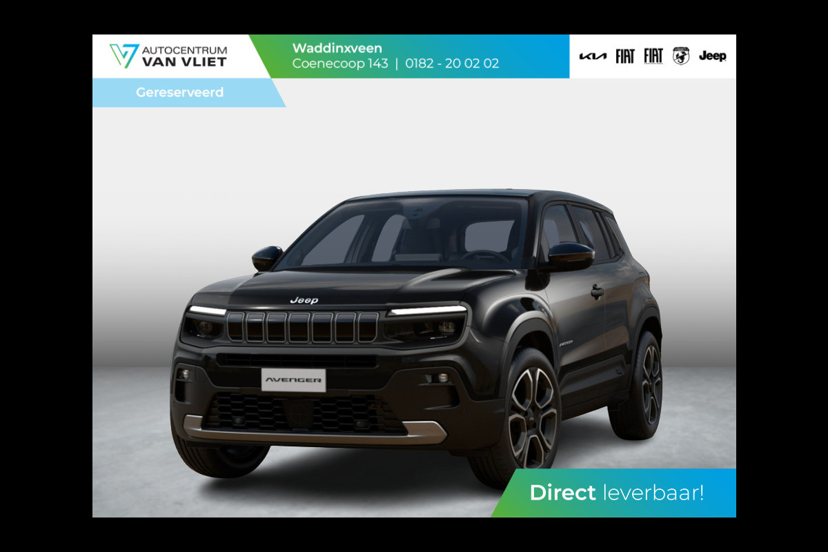 Jeep Avenger Summit 54 kWh | 17% Bijtelling | Schuif/Kanteldak | Winter Pack | infotainment&Convenience Pack | Warmtepomp