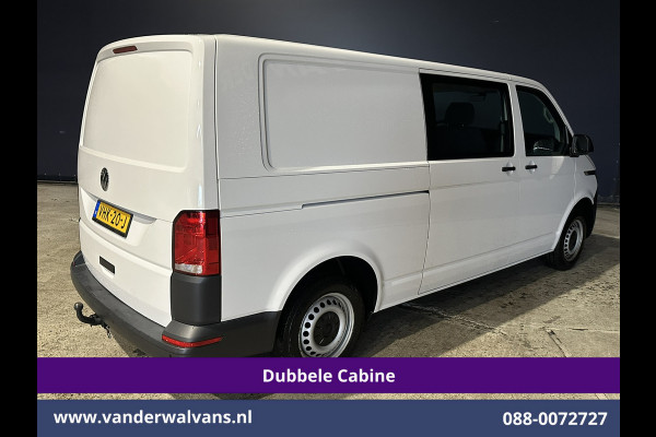 Volkswagen Transporter 2.0 TDI L2H1 Dubbele Cabine Euro6 Airco | 2200kg Trekhaak | Apple Carplay Cruisecontrol, Android Auto, 5-Zits, Parkeersensoren, Achterklep
