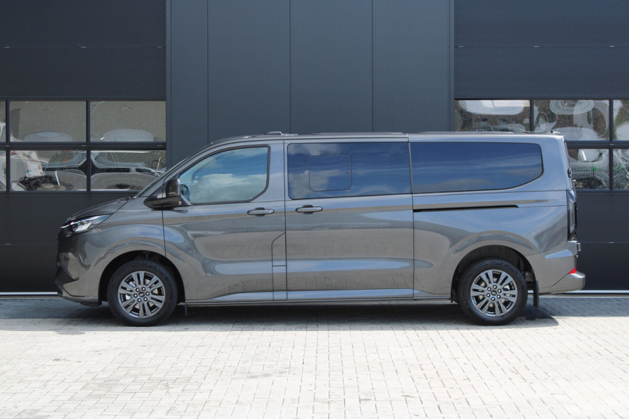 Ford Transit Custom 320 2.5 PHEV L2H1 Limited 232pk 8 Zits - 2x Schuif - Adaptive Cruise - Klimaat achterin - Keyless - Stoel/Stuurverwarming - Excl