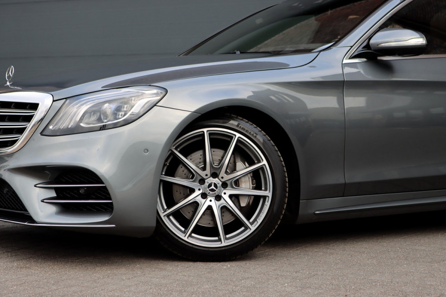 Mercedes-Benz S-Klasse 560 V8 Lang AMG Line Premium+ | Distronic+ | Memory V+A | Stoelventilatie | Burmester | HUD | Surround Camera | Softclose | Keyless Go | Zonweringspakket |