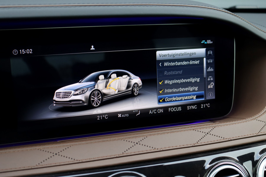 Mercedes-Benz S-Klasse 560 V8 Lang AMG Line Premium+ | Distronic+ | Memory V+A | Stoelventilatie | Burmester | HUD | Surround Camera | Softclose | Keyless Go | Zonweringspakket |