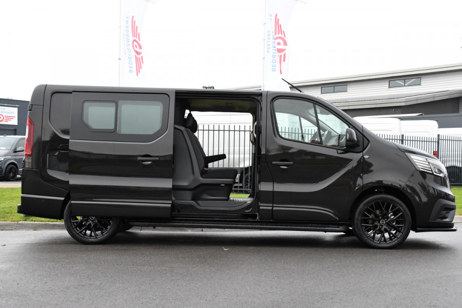 Renault Trafic 2.0 170 L2H1 DC Black Edition Extra Cruise, Camera, Carplay, LED, 170pk, Stoelverwarming, 2 x Schuifdeur, NAVI, Automaat, Clima, Uniek!