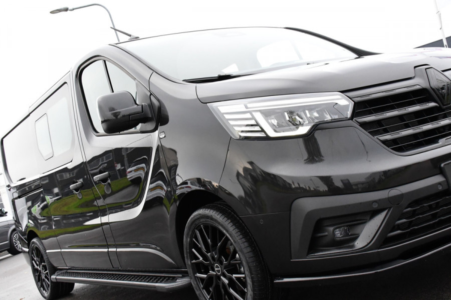 Renault Trafic 2.0 170 L2H1 DC Black Edition Extra Cruise, Camera, Carplay, LED, 170pk, Stoelverwarming, 2 x Schuifdeur, NAVI, Automaat, Clima, Uniek!
