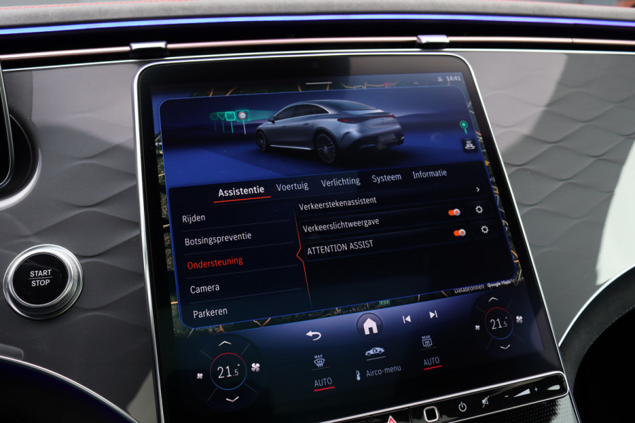 Mercedes-Benz EQE 350 Premium+ AMG Line 91 kWh | Airmatic | Achterasbesturing | Distronic+ | Burmester | Massage | Stoelventilatie | HUD | Digital light | Augmented Reality |