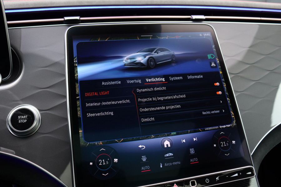 Mercedes-Benz EQE 350 Premium+ AMG Line 91 kWh | Airmatic | Achterasbesturing | Distronic+ | Burmester | Massage | Stoelventilatie | HUD | Digital light | Augmented Reality |