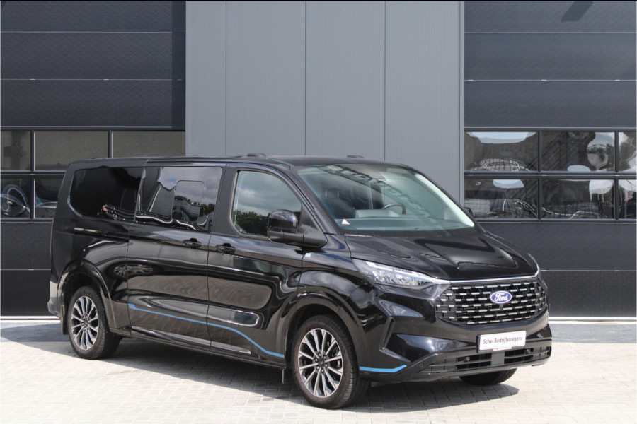 Ford Tourneo Custom 320 2.0 TDCI L2H1 Titanium X DC 170pk - Adaptive Cruise - LED - Blind Spot - Leder - Navigatie - 360 Camera - Trekhaak -