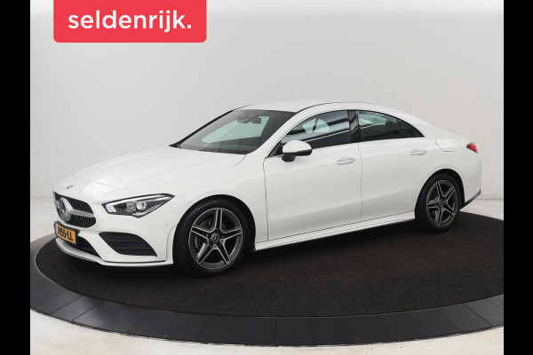 Mercedes-Benz CLA-Klasse 180 AMG | Carplay | Stoelverwarming | Camera | Navigatie | Leder/Alcantara | Sfeerverlichting | Park Assist | Full LED | Widescreen | Climate control | Sportstoelen | Cruise control