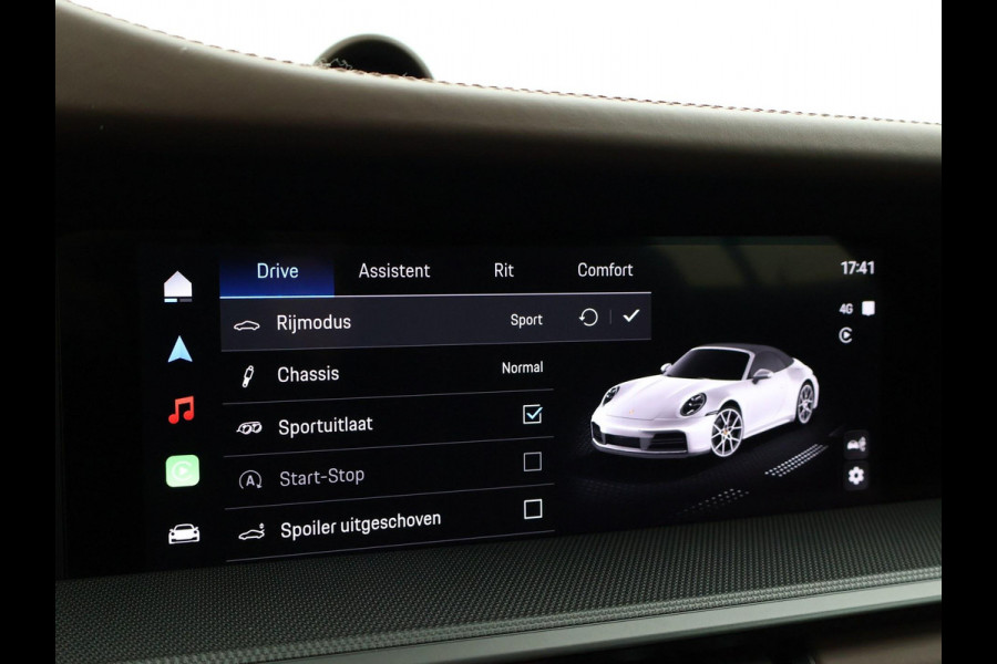 Porsche 911 Cabrio 3.0 CARRERA EXCLUSIVE MANUFAKTUR DARK OLIVE + CLUBLEDER EXCLUSIEF TRUFFEL BRUIN