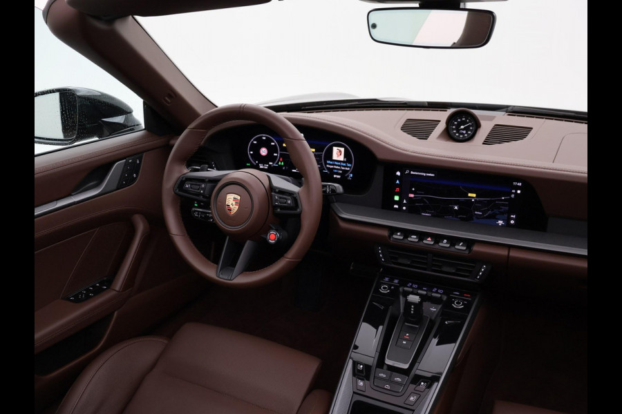Porsche 911 Cabrio 3.0 CARRERA EXCLUSIVE MANUFAKTUR DARK OLIVE + CLUBLEDER EXCLUSIEF TRUFFEL BRUIN