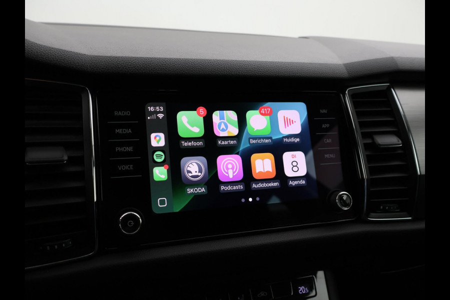 Škoda Kodiaq 1.5 TSI 150 PK DSG AUT. *RACE BLUE METALLIC* + WEGKLAPBARE TREKHAAK 1800 KG