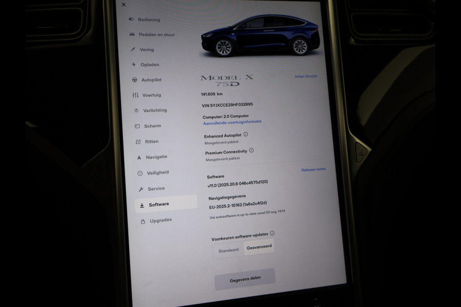 Tesla Model X 75D + TREKHAAK 2250 KG | LEDER | PANORAMA | LUCHTVERING | 20 INCH