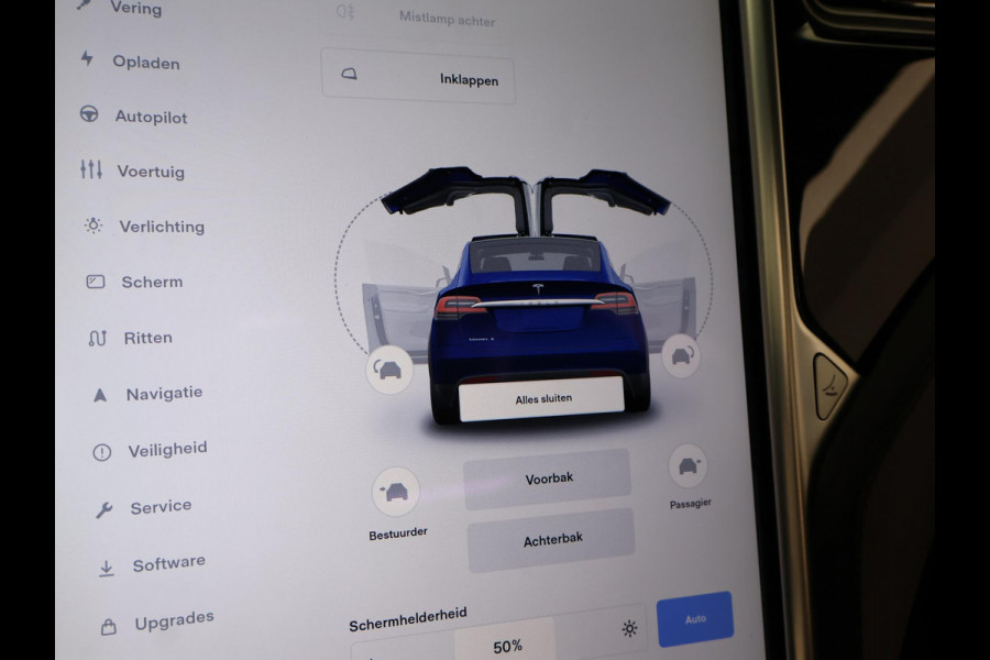 Tesla Model X 75D + TREKHAAK 2250 KG | LEDER | PANORAMA | LUCHTVERING | 20 INCH