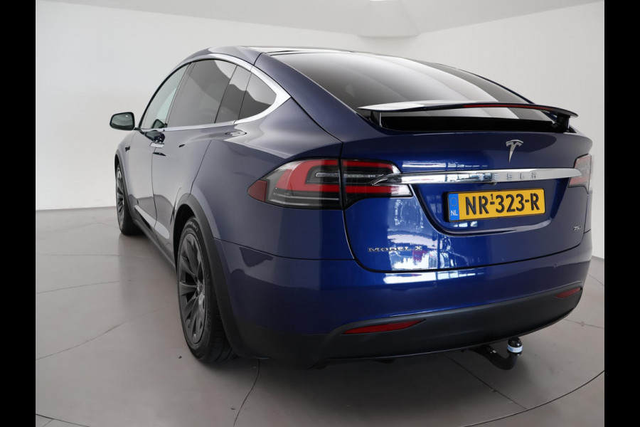 Tesla Model X 75D + TREKHAAK 2250 KG | LEDER | PANORAMA | LUCHTVERING | 20 INCH