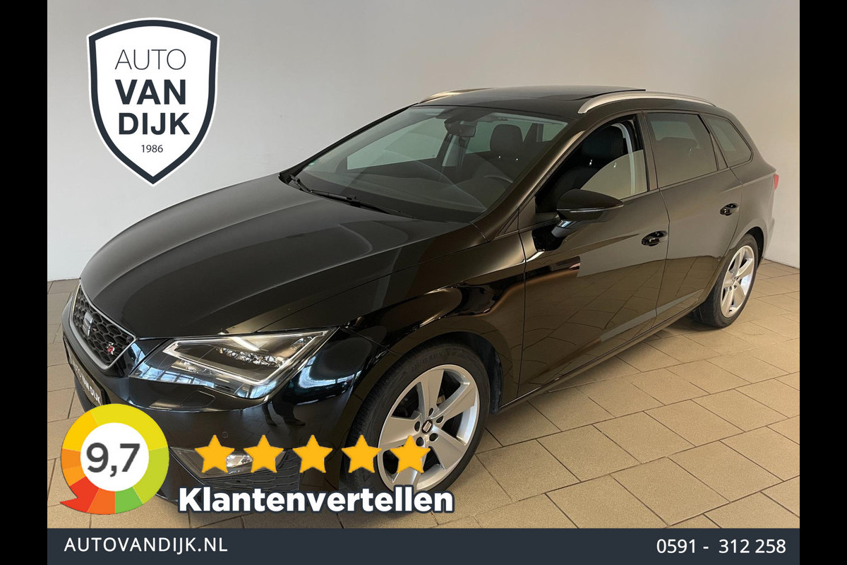 Seat León ST 1.4 TSI FR PANO AIRCO CLIMA NAVI CRUISE LED STOELVERW BLUETOOTH VELGEN SPORT INT ZEER NETTE AUTO