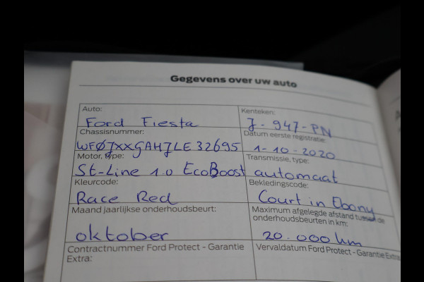 Ford Fiesta 1.0 EB AUTOMAAT ST-LINE + TREKHAAK | FULL LED | STUUR/STOELVERW. | APPLE CARPLAY