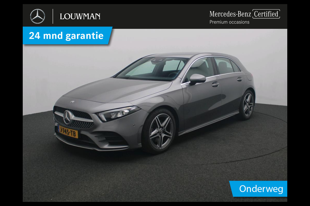 Mercedes-Benz A-Klasse 180 Business Solution AMG AMG Line | Achteruitrijcamera | Apple CarPlay | Spiegelpakket | Dodehoekassistent. Inclusief 48 maanden Mercedes-Benz Certified garantie voor Europa.